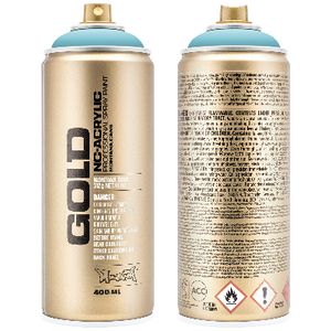 Montana GOLD Spray Paint 400mL Shock Blue Light