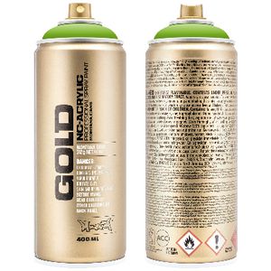 Montana GOLD Spray Paint 400mL Shock Green Light