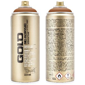 Montana GOLD Spray Paint 400mL Shock Brown Light