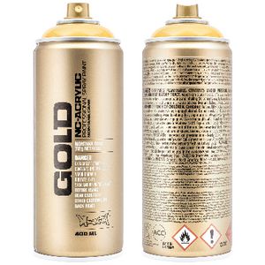 Montana GOLD Spray Paint 400mL Transparent Yellow