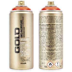 Montana GOLD Spray Paint 400mL Transparent Red