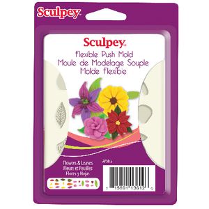 Sculpey Flexible Push Mould Flowers and Leaves