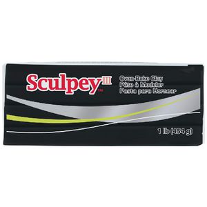 Sculpey III Modelling Clay Black 454g