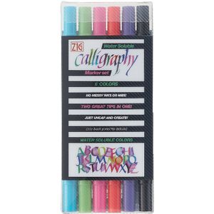 ZIG II Calligraphy Markers 6 Pack