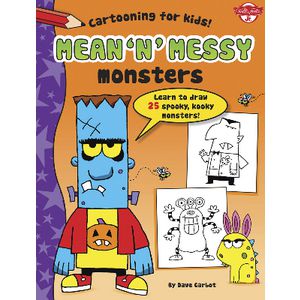 Walter Foster Jr Cartooning Book Messy Monsters