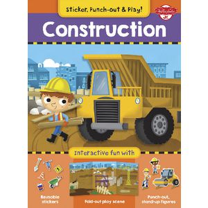 Walter Foster Jr Sticker, Punch & Play Book Construction
