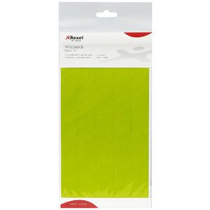 Rexel Wrist Bands Green 10 Pack