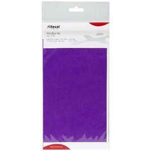 Rexel Wrist Bands Purple 10 Pack