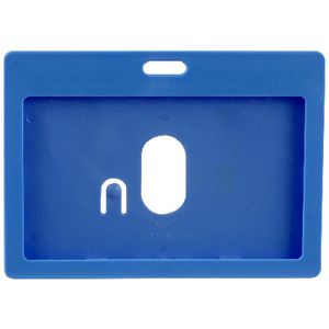 Rexel Identification Card Holder Landscape Blue 6 Pack