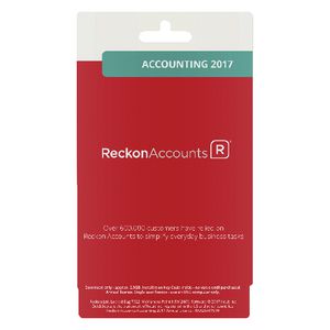 Reckon Accounts Accounting 2017 1 PC Card