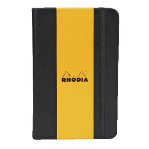 Rhodia Webbie A6 Plain Notebook Black