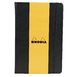 Rhodia Webbie A5 Lined Notebook Black