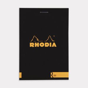 Rhodia No. 12 Premium Plain Notepad Black