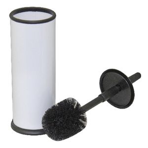 Compass Toilet Brush Powder Coated Black and White