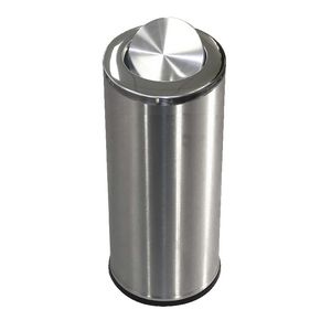 Compass Brushed Stainless Steel Swing Top Bin 62L
