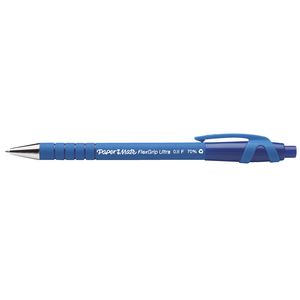 PaperMate FlexGrip Ultra 0.8mm Retractable Pens Blue 12 Pack