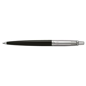 Parker Jotter Ballpoint Pen Black and Silver with Chrome Trim