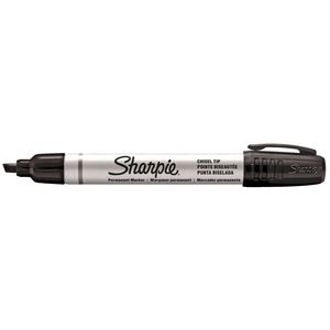 Sharpie Pro Metal Chisel Permanent Markers Black 12 Pack