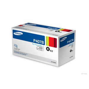 Samsung CLT-P407B Toner Cartridge Black 2 Pack