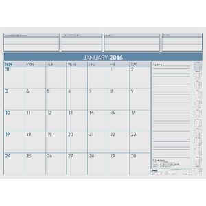 Sasco Deluxe Desk Planner Refill 2016
