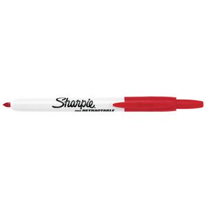 Sharpie Fine Retractable Permanent Marker Red