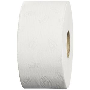 Tork Mini Jumbo 2 Ply Toilet Paper White 850 Sheet Roll