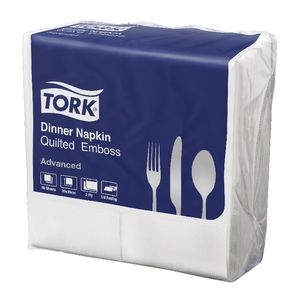 Tork Quilted Embossed Dinner Napkins 80 Pack