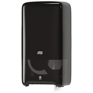 Tork T6 Compact Toilet Paper Roll Dispenser Auto Shift Black