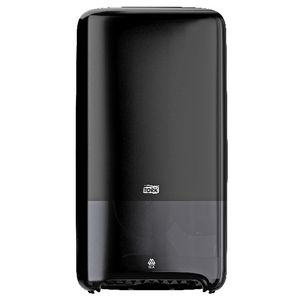 Tork T6 Compact Toilet Paper Roll Dispenser Auto Shift Black