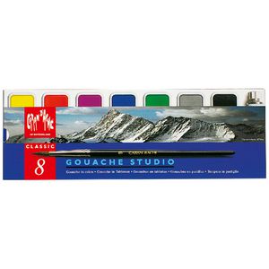 Caran d'Ache Gouache Pans Set 8 Pack