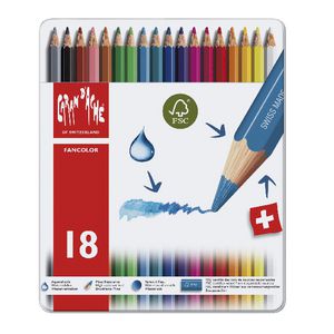 Caran d'Ache Fancolour Water Soluble Pencils 18 Pack