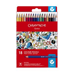 Caran d'Ache Water Soluble Colour Pencils 18 Pack