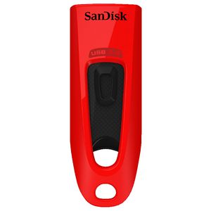SanDisk 64GB Ultra USB 3.0 Flash Drive Red