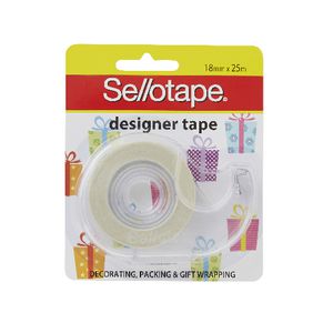 Sellotape Design Tape 18mm x 25m Gift Print