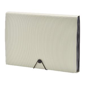Smart Fit Document Wallet A4 6 Pocket Stone
