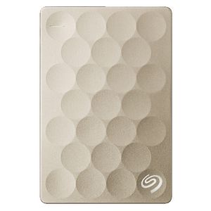 Seagate 2TB Backup Plus Ultra Slim Portable Hard Drive Gold
