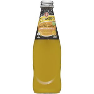 Schweppes Mineral Water Orange Mango 300mL 24 Pack