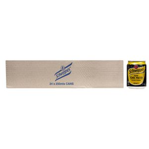 Schweppes Tonic Water 250mL 24 Pack