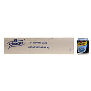 Schweppes Natural Mineral Water 250mL 24 Pack