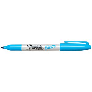 Sharpie Fine Neon Permanent Marker Blue