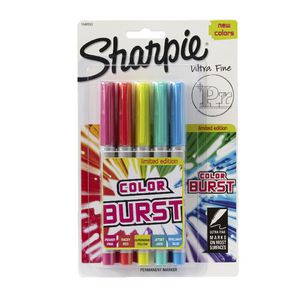 Sharpie Ultra Fine Permanent Markers Colour Burst 5 Pack