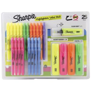 Sharpie Highlighters Value Pack 25 Pack