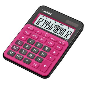 Casio MS20NC 12 Digit Desktop Calculator Red
