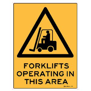 Sandleford Forklift Sign 450 x 600mm