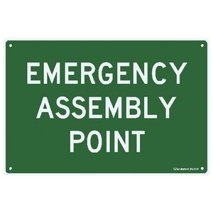 Sandleford 30 x 45cm Sign Emergency Assembly Point