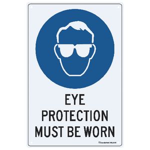 Sandleford Eye Protection Sign 30 x 45cm