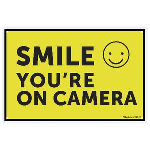 Sandleford 30 x 45cm Sign Smile You're On Camera