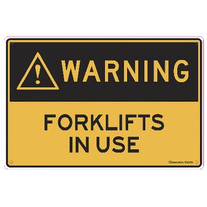 Sandleford 30 x 45cm Sign Forklifts in Use