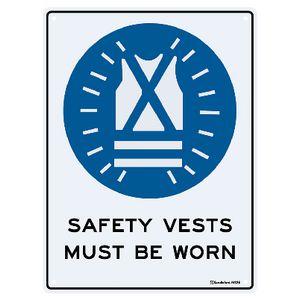 Sandleford 22.5 x 30cm Sign Safety Vests