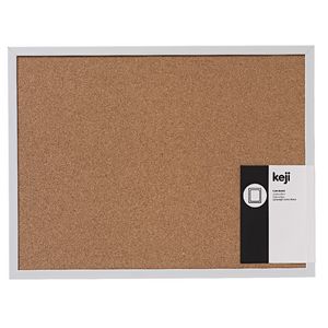 Keji Plastic Corkboard White 37 x 49cm